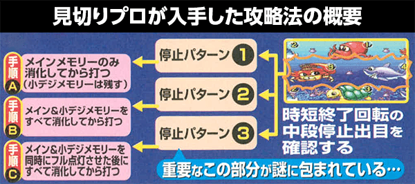 見切りプロが入手した攻略法の概要